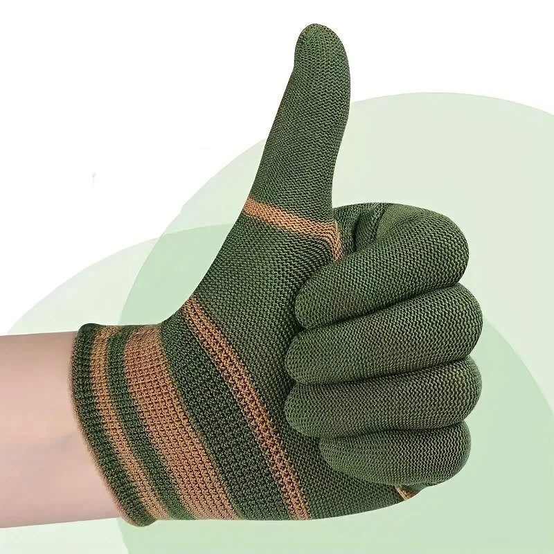 10PCS Nylon Gloves - Lightweight Grip Texture, Suitable for Outdoor Cycling, Fishing, Camping, One Size Suitable for Everyone Oasis Select