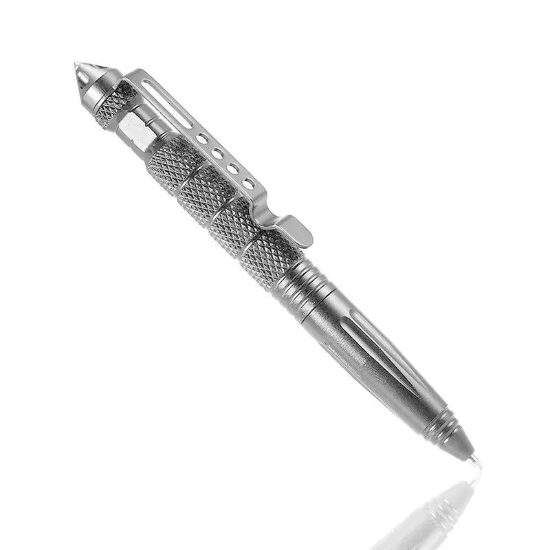 1/2/3/4pcs Multi Functional Tactical Pen High Quality Aluminum Anti Skid Portable Self Pen Steel Glass Breaker Survival Tool Oasis Select 1pcs Sliver