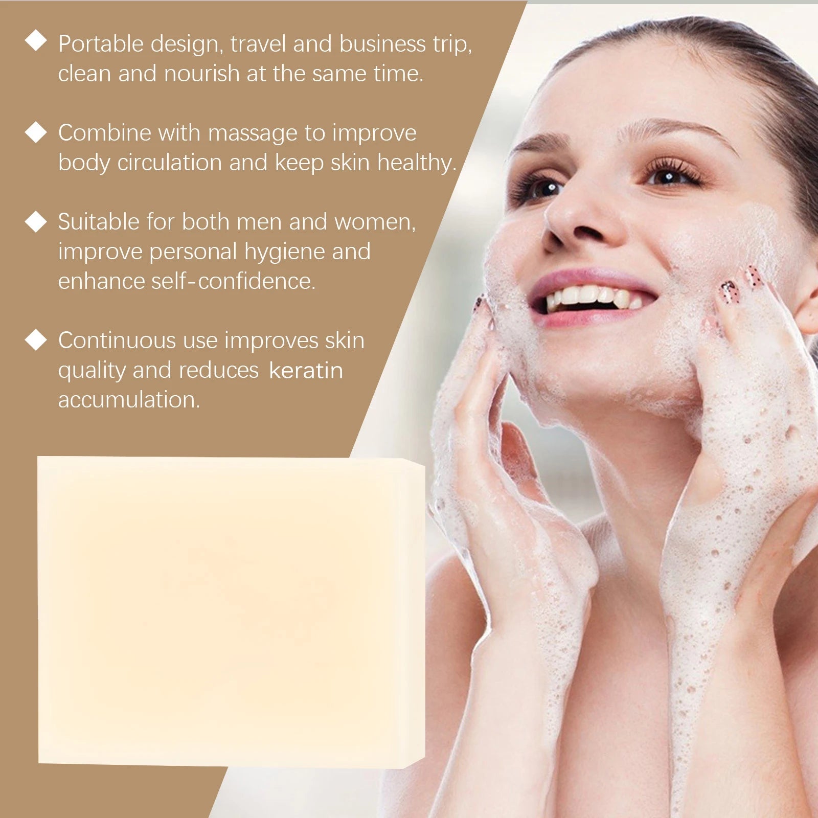 WOODSLEEP Brightening Tallow Soap – Natural Body & Face Cleanser
