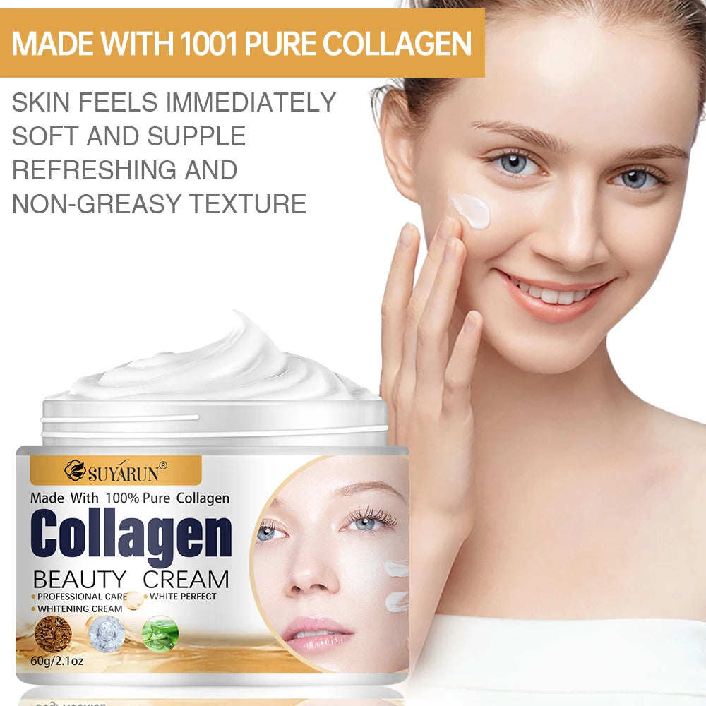 SUYARUN Collagen Face Cream – Firming, Hydrating, All Skin Types Collagen Face Cream Oasis Select