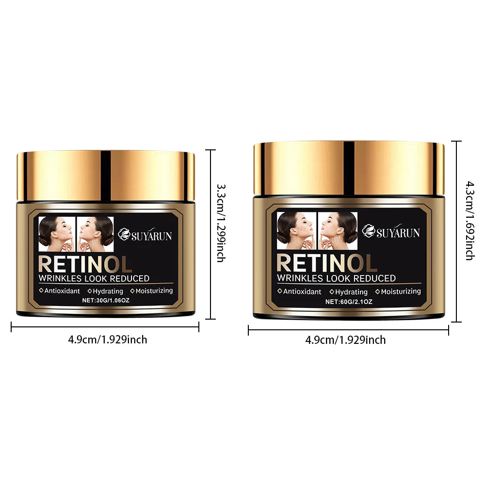 SUYARUN Premium Anti-Aging Retinol Face Cream with Hyaluronic Acid & Vitamin E – Deep Moisturizing, Wrinkle Reduction. Oasis Select