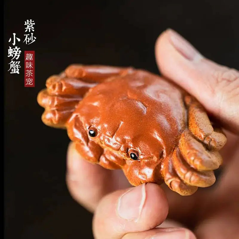 Zisha Large Crab Tea Pet Crab Small Ornament Eight Directions Tea Playing Oasis Select