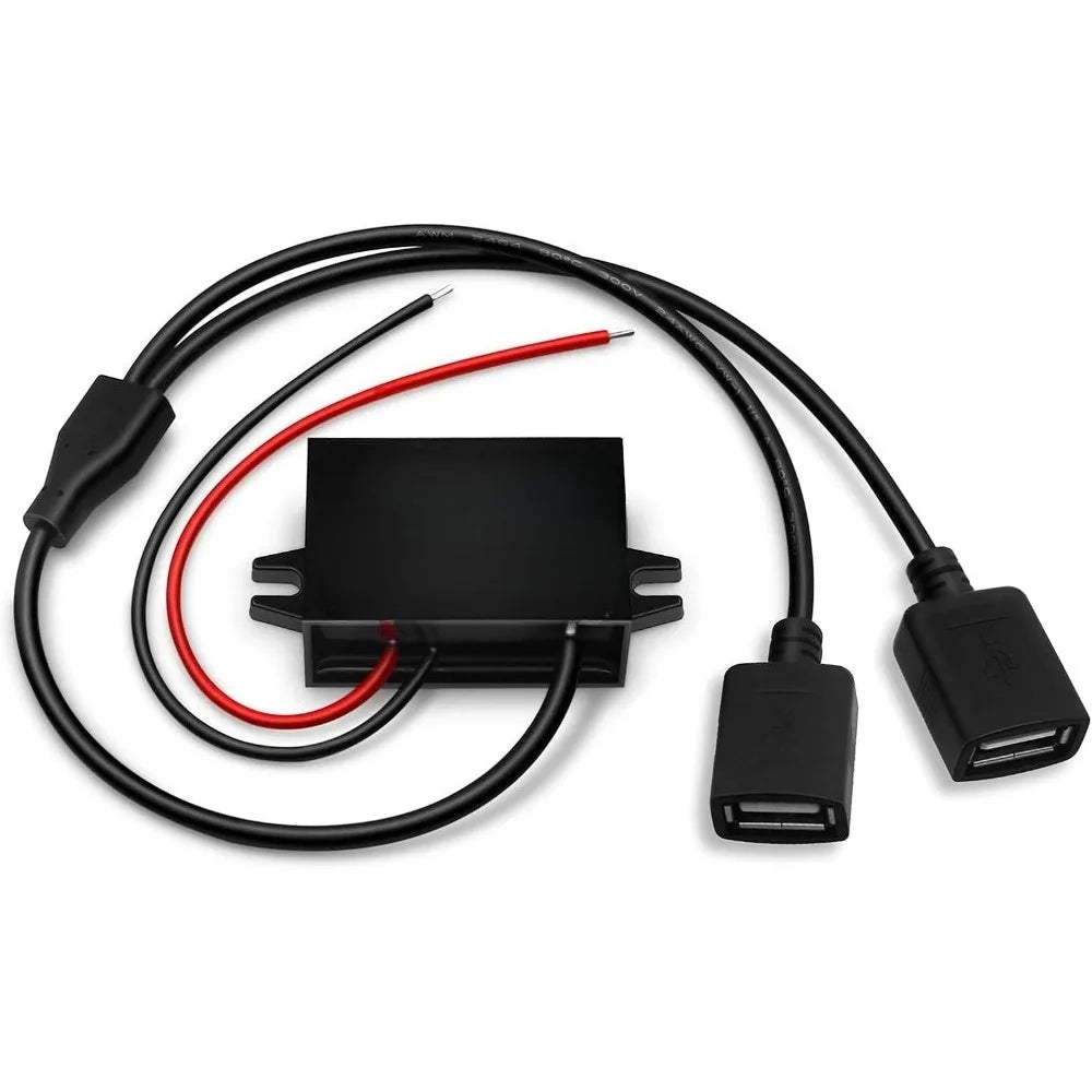 12V 24V 36V 48V 60V 72V to 5V 3A 15W DC DC 11-90V to 5V USB Converter with Type C and micro USB Output Power Adapter Converter Oasis Select with Dual USB 11V-90V 5V 3A