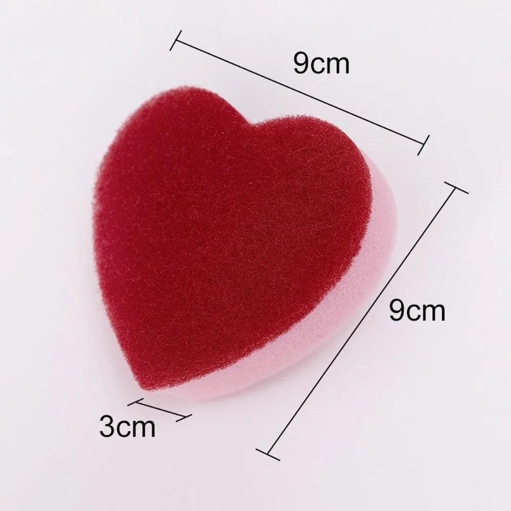 Heart-Shaped Kitchen Scrub Sponges – Non-Scratch Cleaning Pads