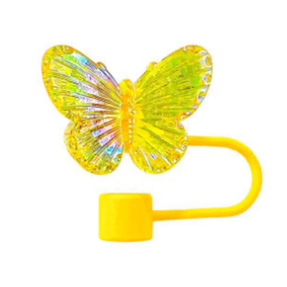 1PC Laser Butterfly Straw Plug Dust Cap For Stanley 30&40Oz Tumbler Reusable 10mm Sippy Cover Water Cup Decoration Accessories Oasis Select E