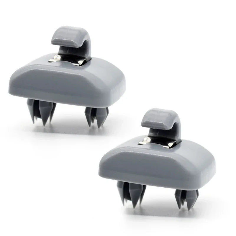 2Pcs Car Sun Visor Clip Gray Interior Hanger Hook Clip Bracket for Audi A1 A3 S3 A4 S4 Allroad A5 S5 Q3 Q5 8U0857562A Grey Oasis Select 2pcs 2