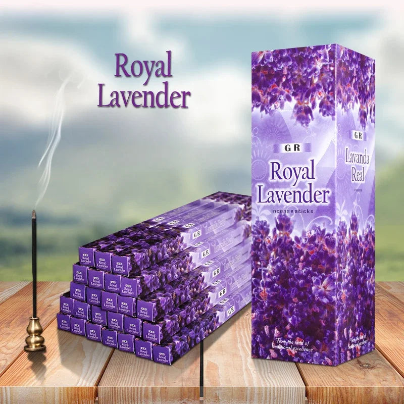 GR 25 Small Boxes India Red Rose Incense Sandal Meditation Call Money Collection Incense Sticks Office Teahouse Home Fragrance Oasis Select Royal Lavender 25 small boxes 200pc