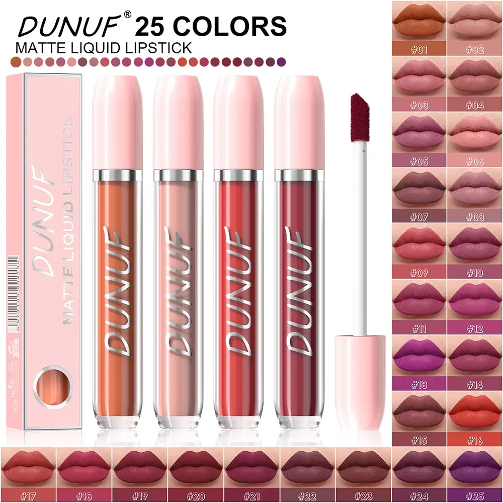 Matte Lip Gloss Lipstick, High Pigment Waterproof Velvet Long Lasting Purple Bright Red Deep Red Nude, Y2K Valentine's Day Gifts Oasis Select