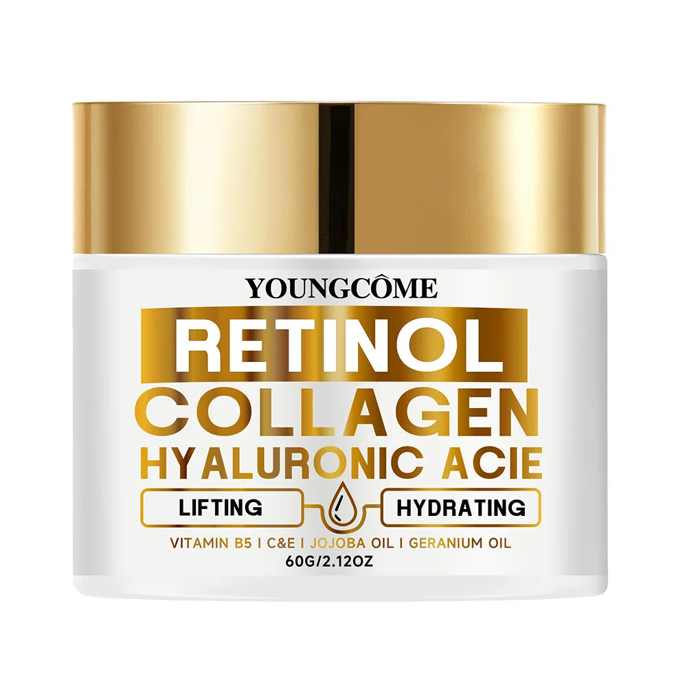 YOUNGCOME Retinol Face Cream – Collagen & Hyaluronic Acid Anti-Aging Face Cream Oasis Select 60G