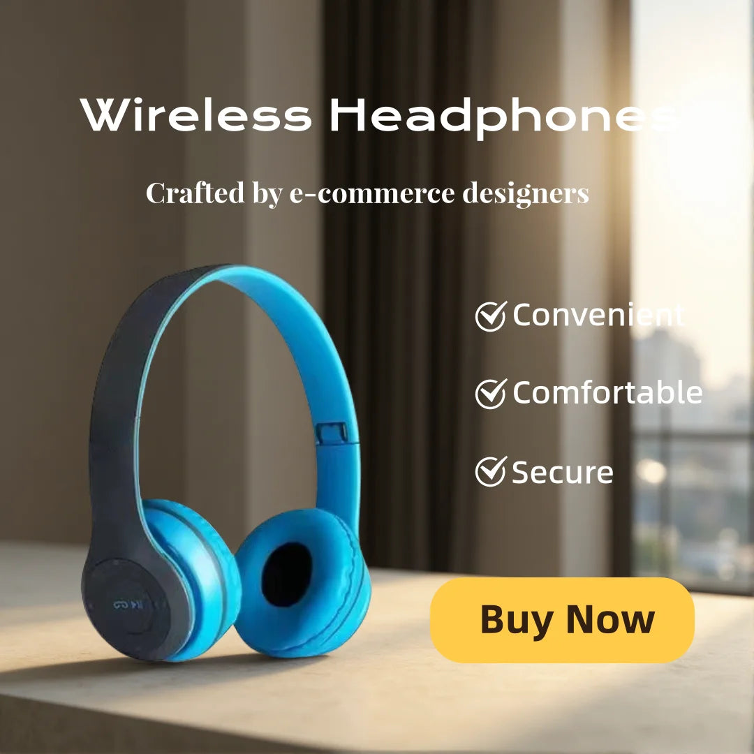 Folding Bluetooth Headset Portable Handsfree Wired Bass Stereo Headphones with Microphone for Gaming And Music Hifi Earphones Oasis Select Blue