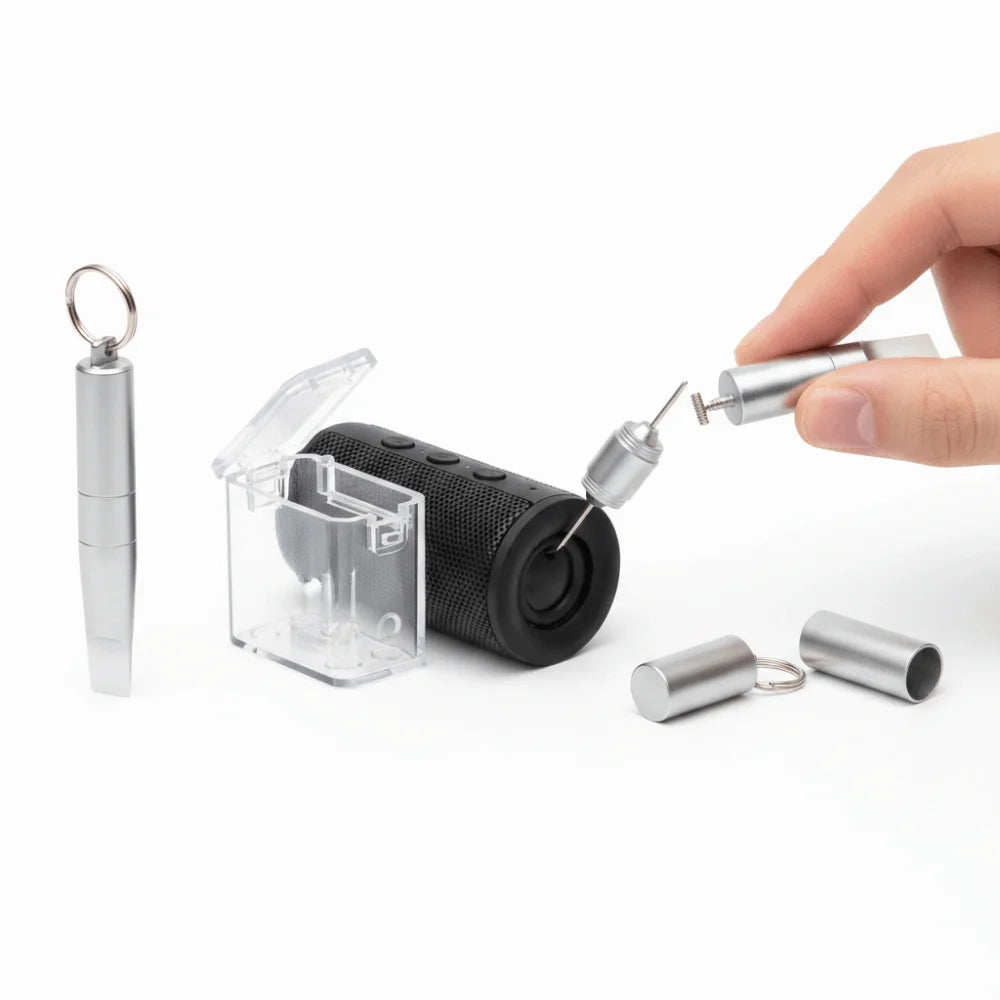 Multifunction 3-in-1 Kaychain SIM Card Tray Removal Tool Eject Pin Reset Tool Headset Cleaning Brush Express Delivery Opener Oasis Select