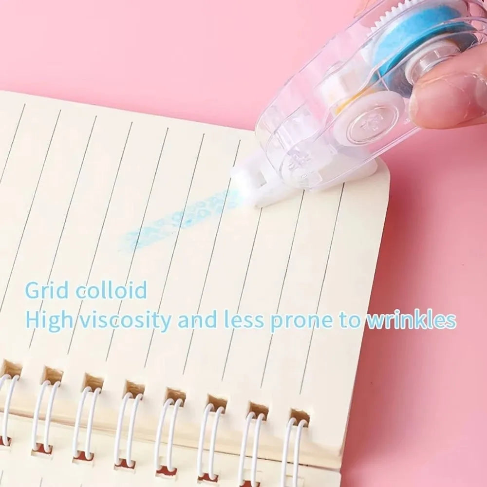 4Pcs/Set DIY Dot Glue Roller Tapes Stationery 5m Sticky Dot Glue Tapes Minimalistic Portable Double Sided Adhesive Tape Oasis Select