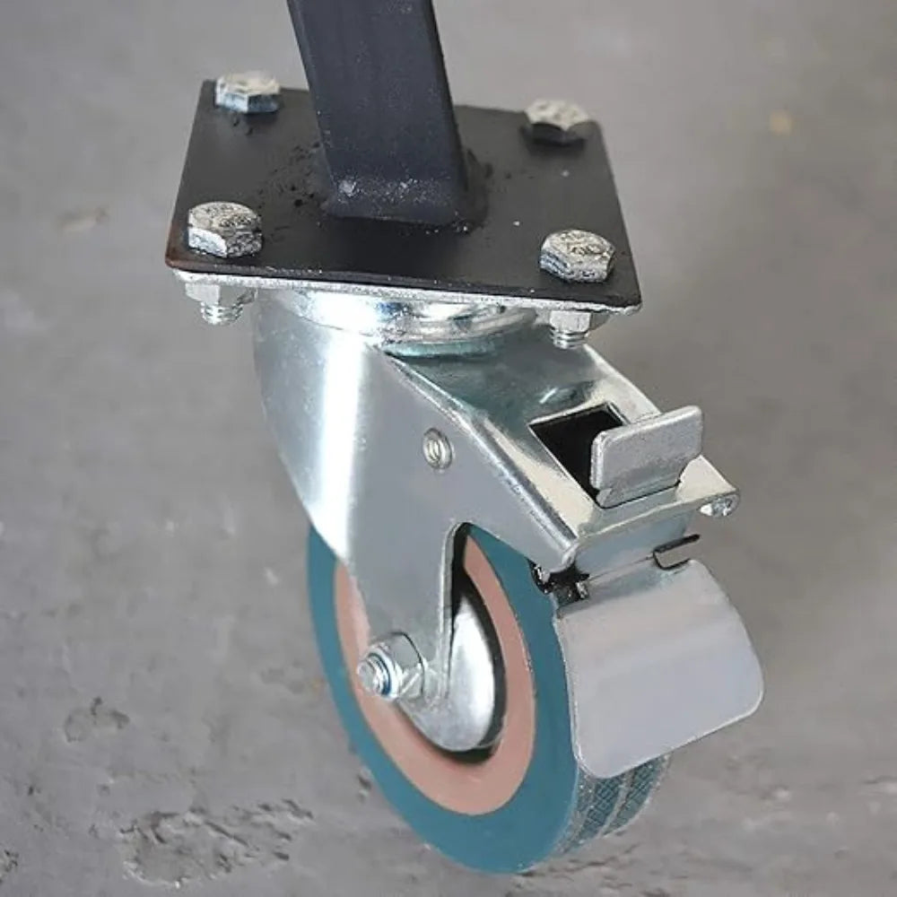 Custom 3 Inch Universal Wheel Brake Gray Rubber Wheel 4 Inch Industrial Caster Cart Pulley Roller Roller Rack Silent Wheel Oasis Select fixed 4inch 4 pcs