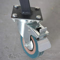 Custom 3 Inch Universal Wheel Brake Gray Rubber Wheel 4 Inch Industrial Caster Cart Pulley Roller Roller Rack Silent Wheel Oasis Select fixed 4inch 4 pcs