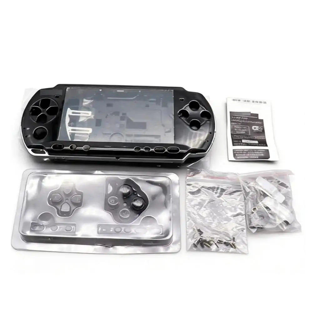 Full Replacement Housing Shell Kit for PSP 3000 Console Complete Case Cover With Buttons Screws DIY Repair Parts for PSP3000 03 Oasis Select black