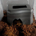 Plastic to avoid water basin reptile water basin tortoise palace Corn snake climb pet drink bowl plastic supplies simulation Oasis Select black