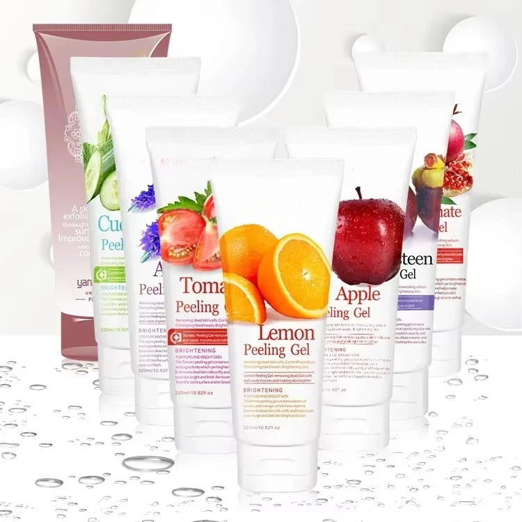 Exfoliating Peeling Gel 320ml – Cucumber, Pomegranate & Apple Facial Exfoliating Gel Oasis Select