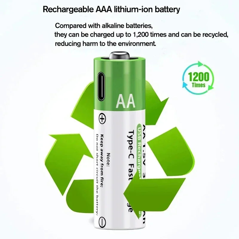 1.5V AA/AAA Rechargeable Batteries, AA/AAA Alkaline Batteries, 3800-3000mAh, for Flashlights, Toys, Clocks, MP3 Players Oasis Select