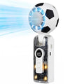 Semiconductor Ice Cooling Handheld Fan 100 Speed 10H Battery 3 In 1 LED Light Portable Fan For Makeup Menopause Stadium Oasis Select WHITE