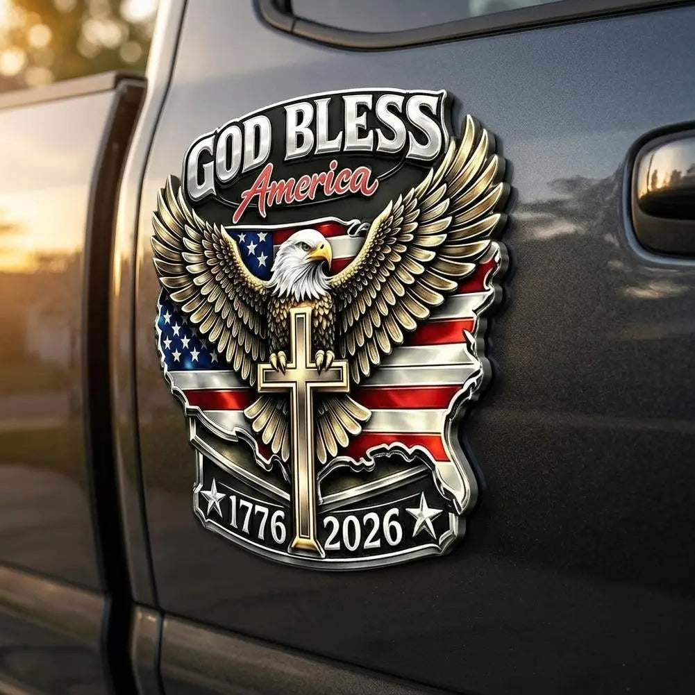 USA 250th Anniversary Eagle Patriotic Car Decal 1776-2026
