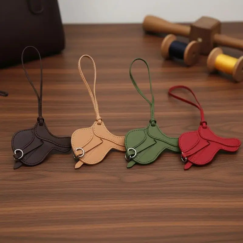 Equestrian Elegance Crafted Bag Charm - Statement Piece Made With Premium Thick PU Leather, Palmsize Oasis Select