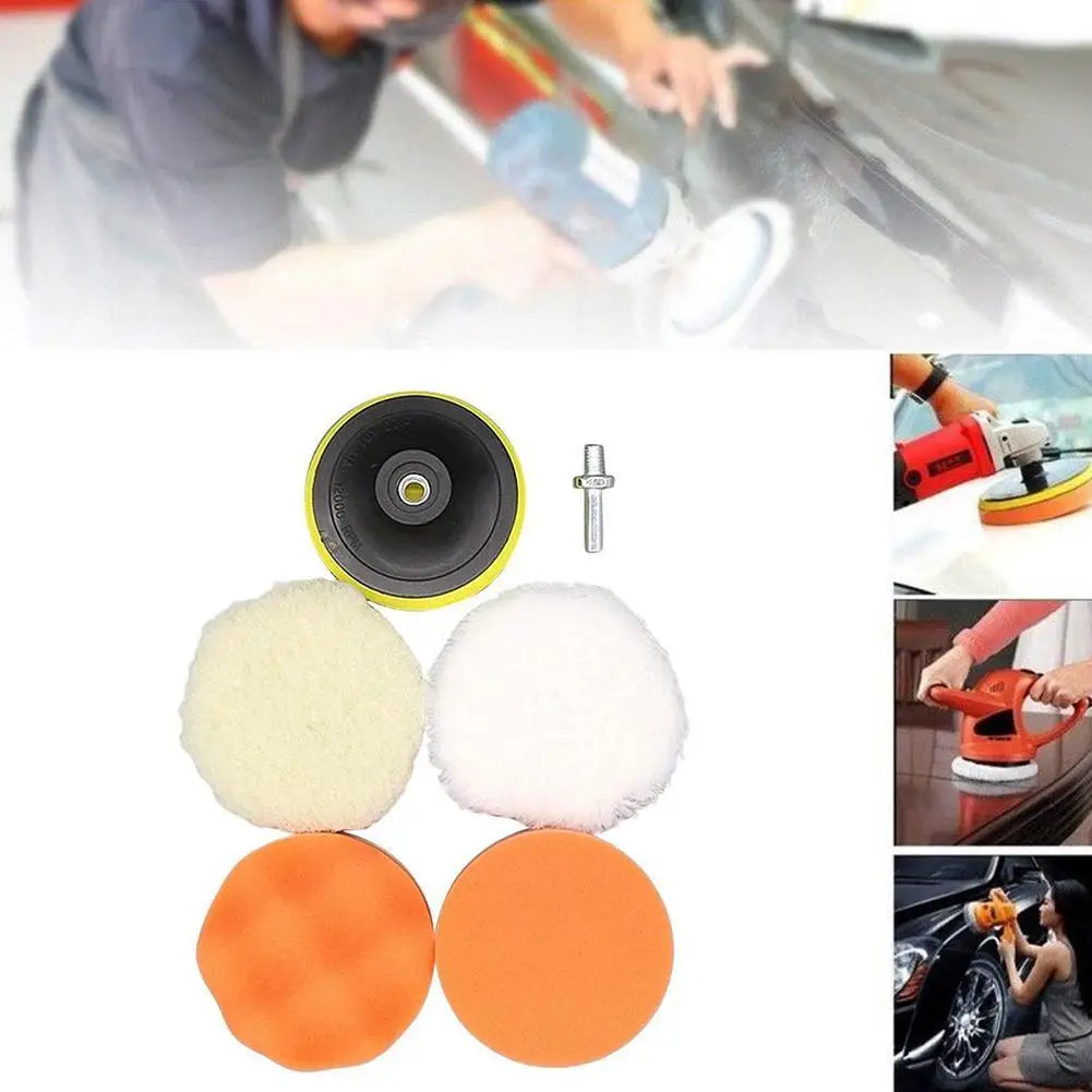 Car Drill Polishing Pad Kit 3–6 Inch | Auto Detailing Set