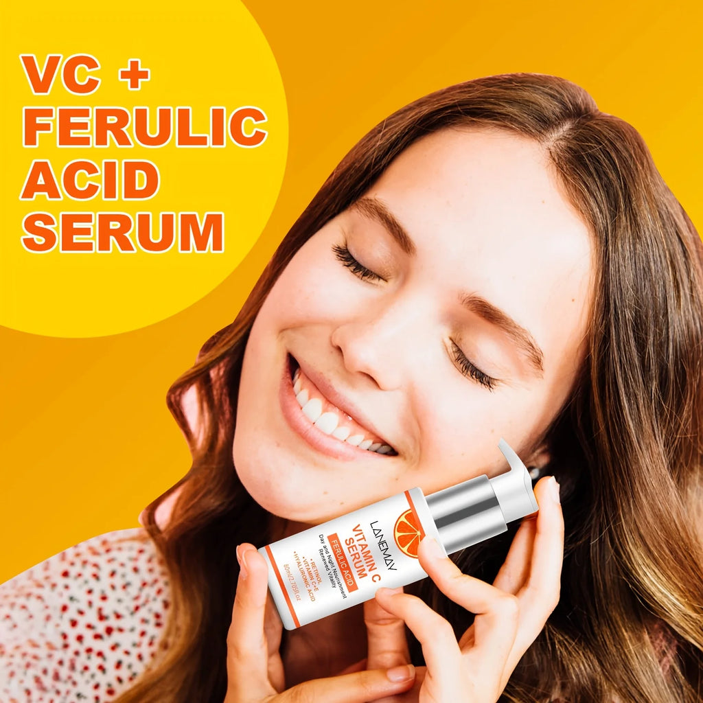 Vitamin C Serum with Ferulic Acid & Hyaluronic Acid – 80ml Face Serum Oasis Select