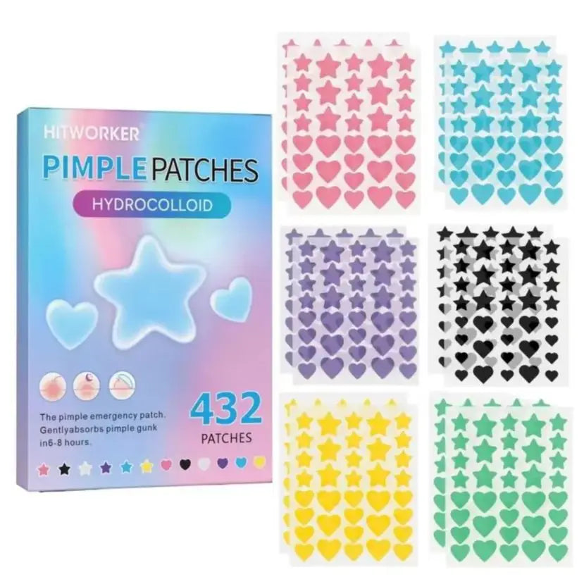 432 pieces/box of hydrocolloid acne patches, alcohol free, odorless, mild and non irritating acne and blemishes coverage sticker Oasis Select 432pcs