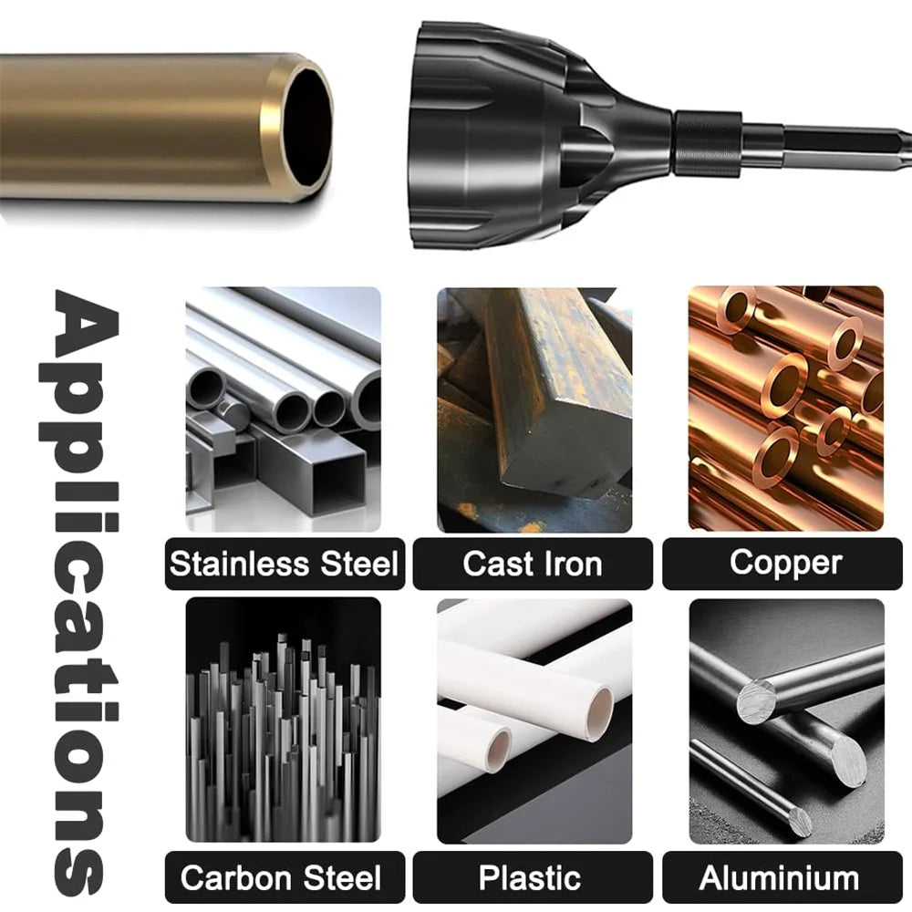 JUSTINLAU Deburring Tungsten Steel Chamfer Thread Trimmer Alloy Remove Burr Screw Rod Bolt Deburring Tool Oasis Select