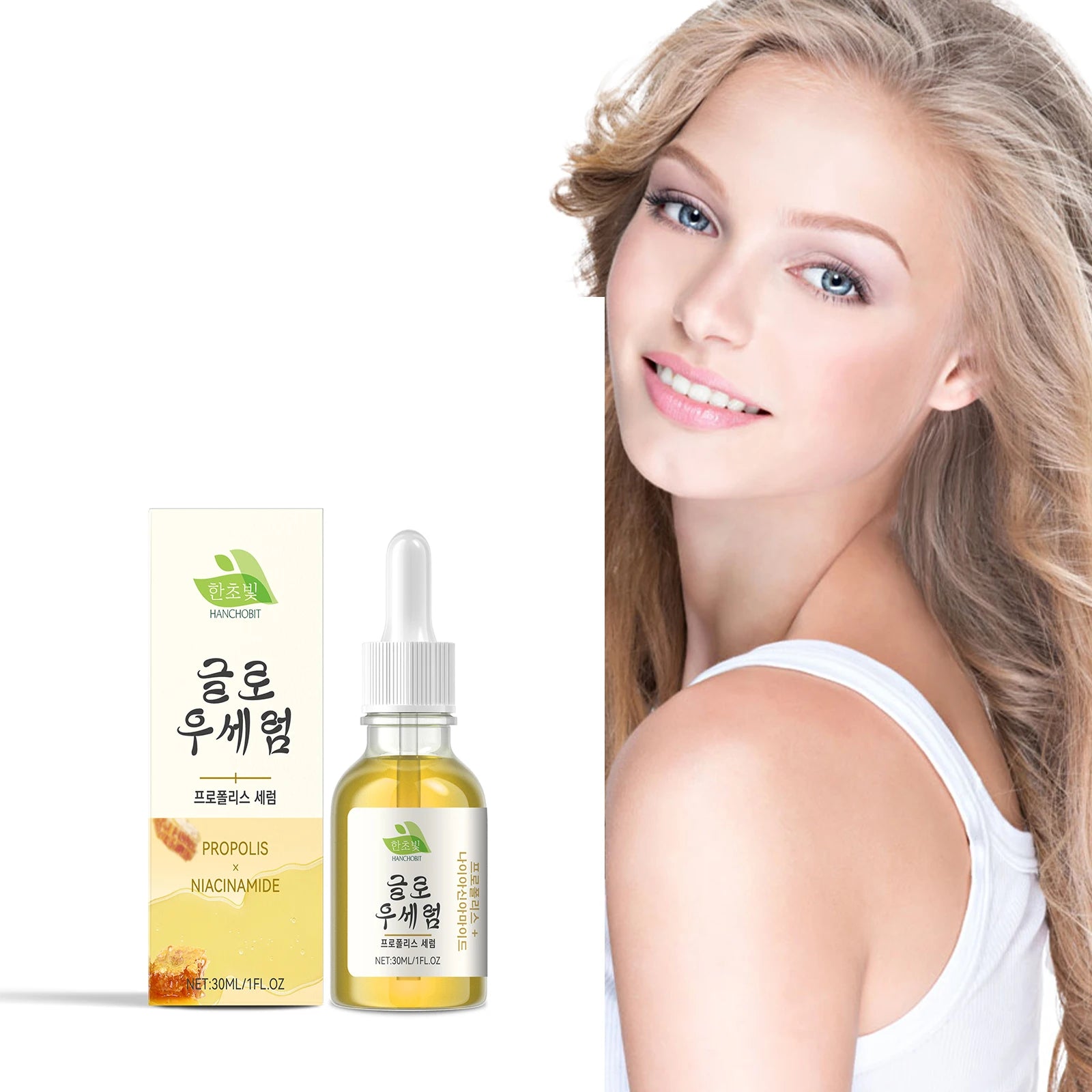 Propolis & Niacinamide Serum - Hydrating, Brightening & Gentle Skin-Care Serum for Moisturizing, Nourishing and Refreshing Skin Oasis Select