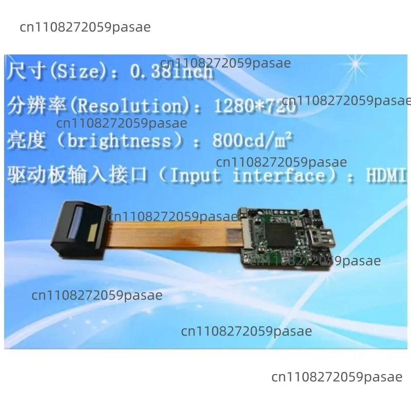 0.38" 1280x720P Micro Display DIY Kit with HDMI Driver Board