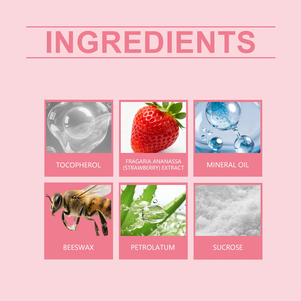 Strawberry Lip Scrub Exfoliating Preventing Drying Cracking Improve Dullness Remove Dead Skin Moisturizing Brightening Lip Care Oasis Select