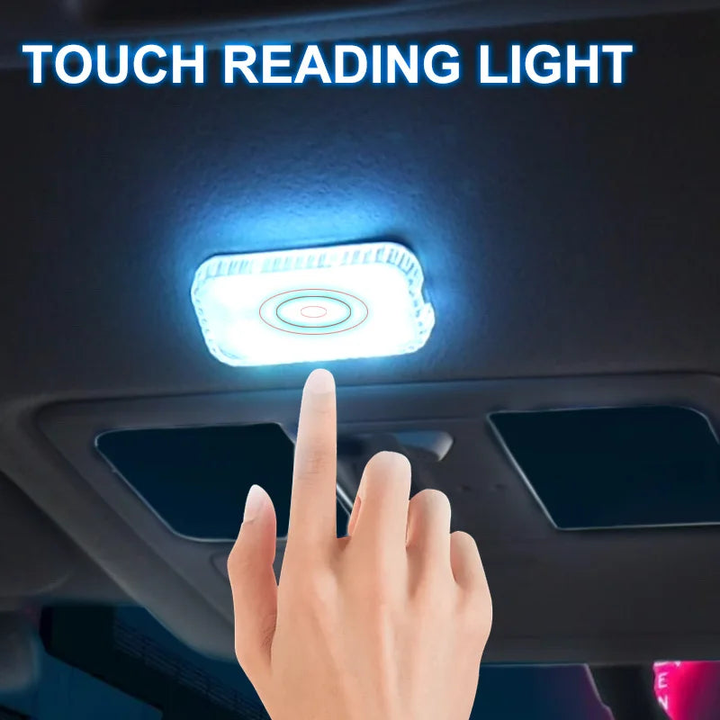 Wireless LED Touch Light – Magnetic Car Interior Reading Lamp