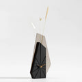 Desktop Clock Home Desktop Nordic Light Luxury TV Desktop Ornament Table Clock Dried Flower Art Decorative Clock Oasis Select black