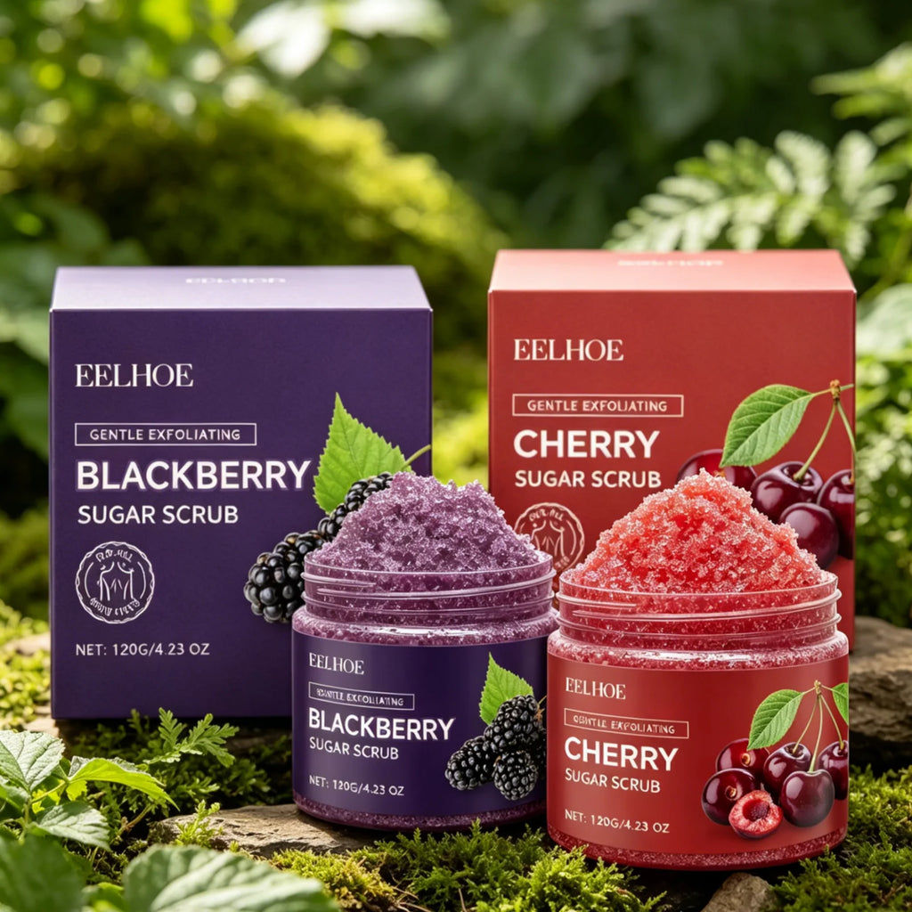 EELHOE Body Scrub Dead Skin Removal Smoothing Skin Brightening Deep Moisturizing Natural Ingredients Mild Exfoliating Scrub 120g Oasis Select