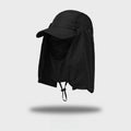 Summer Men's Quick Drying Breathable Fishing Hat Outdoor Hiking Fishing Hat UV Resistant Waterproof and Sunshade Oasis Select black