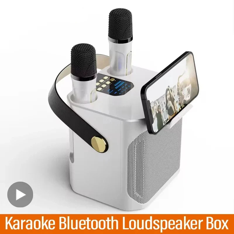 AyeBeau 100W Karaoke Bluetooth Speaker + 2 Wireless Mics