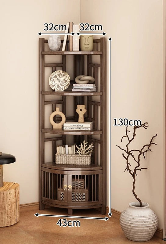 Corner rack Multi-layer triangular storage shelf Living room floor-to-wall cabinet Kitchen corner tripod Oasis Select 5 layer-2