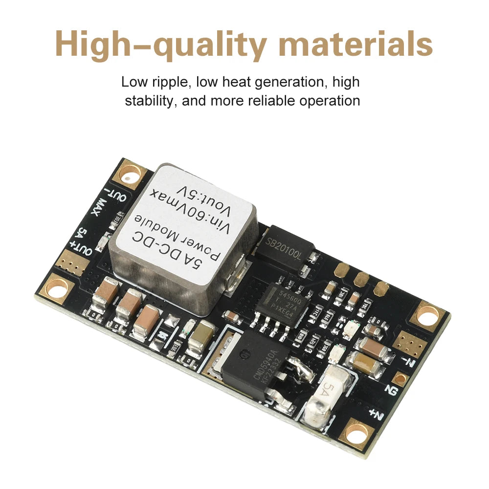 DC-DC 6.5V-60V to 5V 12V Voltage Stabilizing Step-Down Module Mini-Low-Profile Buck Converter Power Supply Oasis Select