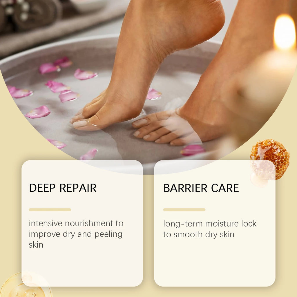 Lanolin Hand Foot Cream Deep Moisturizing Exfoliates Removes Dead Skin Softens Hands Anti-Crack Non-Greasy Hydration Cream Oasis Select