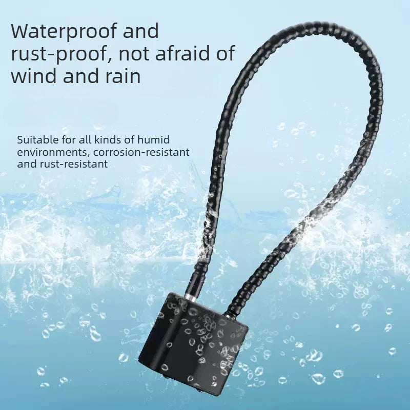 Portable Steel Cable Safety Lock 20/28/38cm Anti-Theft Outdoor Padlock Gun Trigger Lock for Locker & Cabinet with Keys Oasis Select