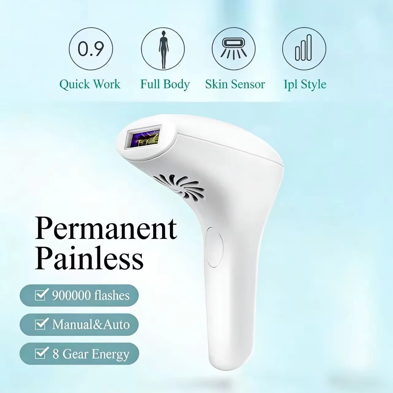 Professional IPL Laser Hair Removal Device 999999 Flashes Whole Body Hair Remover Home Use Epilator for Women Men Oasis Select
