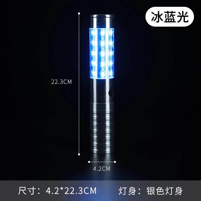 Led Charging, Glowing Flashing Stick, Bar KTV, Handheld Flashing Stick Drinking Atmosphere Extended Atmosphere Champagne Stick Oasis Select Silver iceblue light