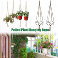Flowerpot Hanging Knotted Vintage Lifting Rope Plant Hanger Oasis Select 90cm