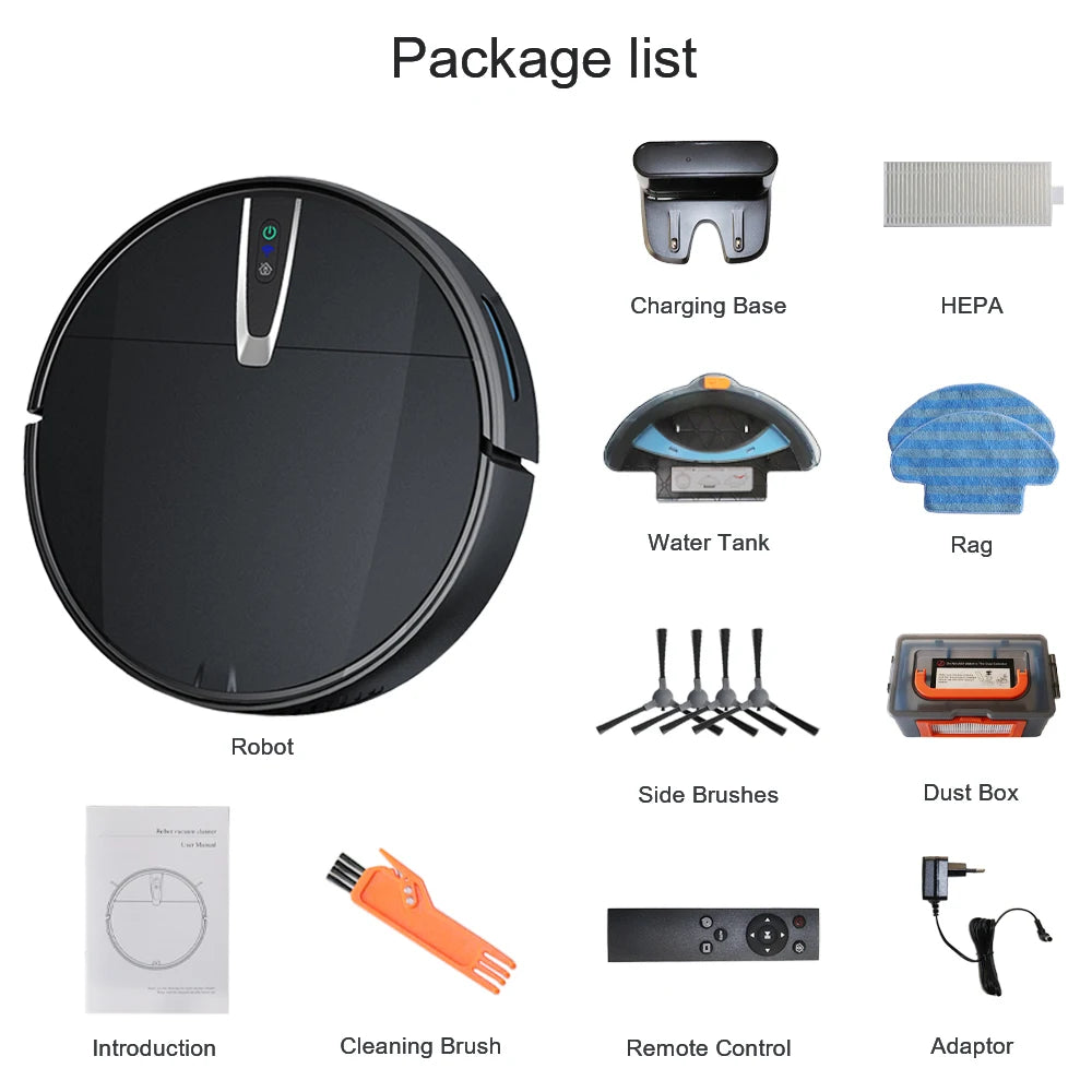 GUOHE V3S Pro Robot Vacuum & Mop | 3800Pa | APP & Voice Control