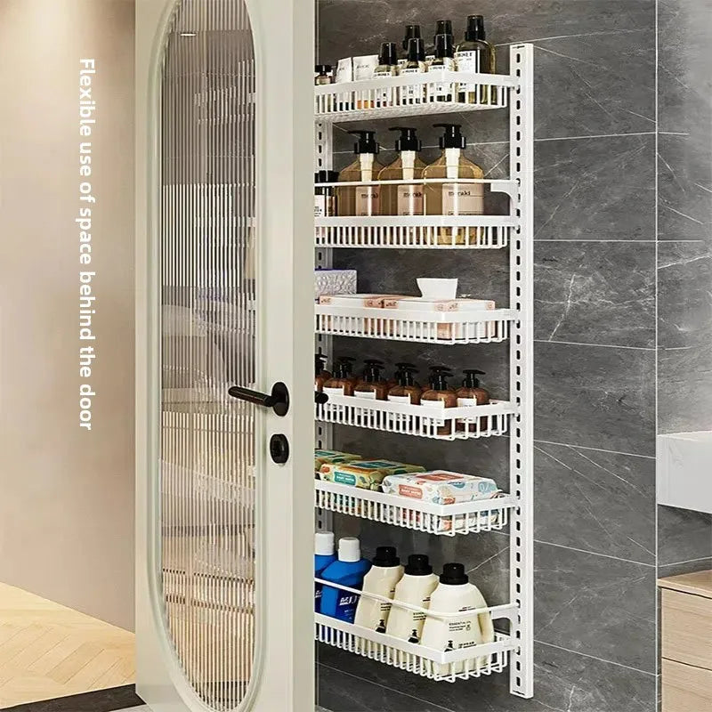 Multi-layer adjustable kitchen cabinet wall condiment seasoning rack No punching wall hanging storage shelf Oasis Select