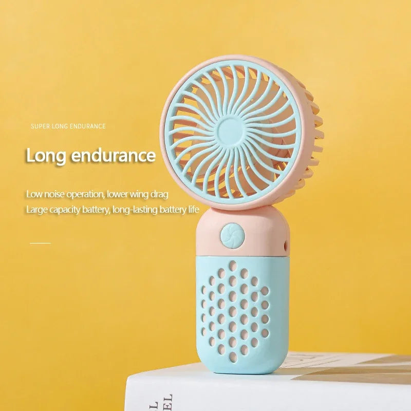 Handheld Mini Fan USB Rechargeable Portable Mute Small Electric Fan Student Dormitory Outdoor Travel Cooling Fan Oasis Select