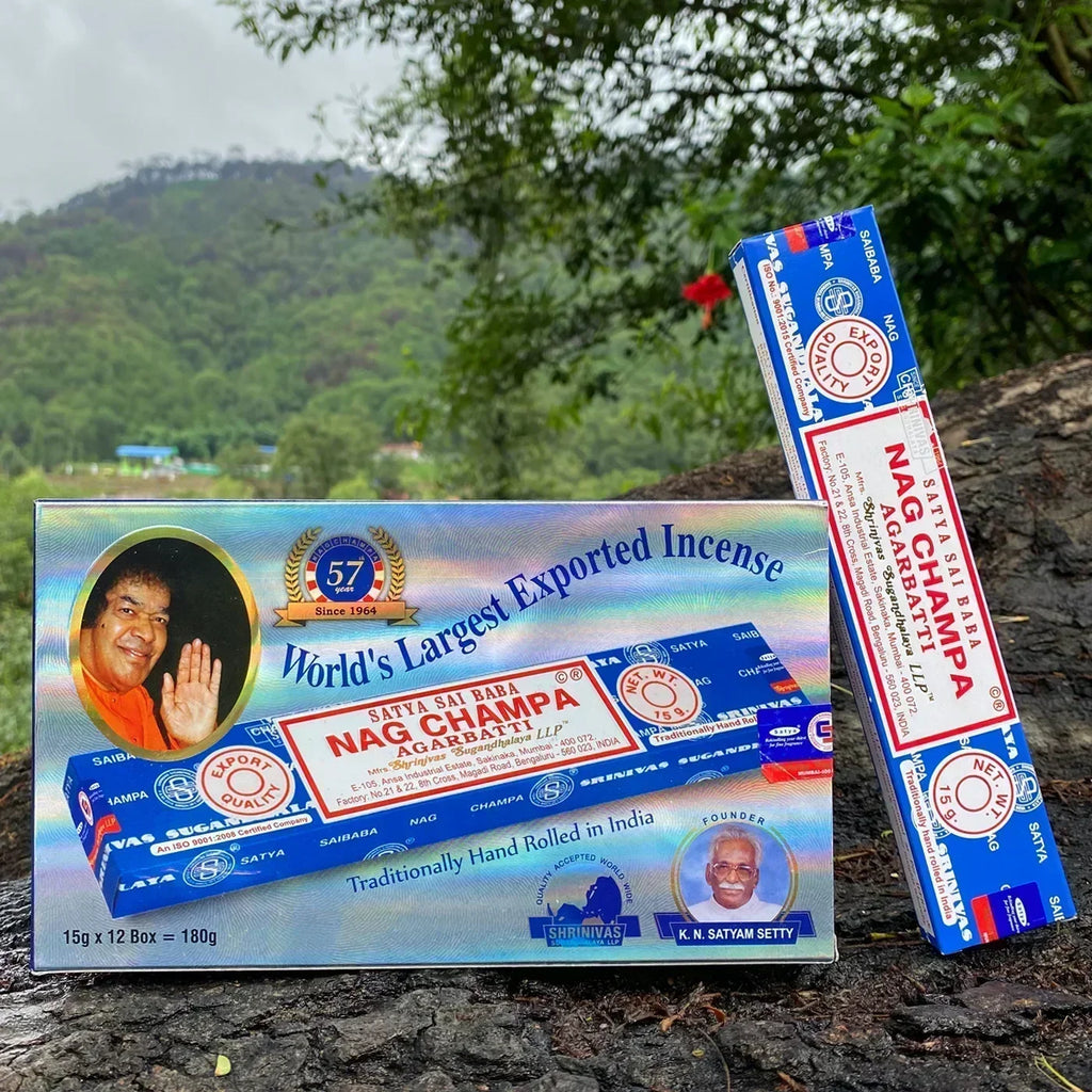 6/12boxes Satya White Sage Incense Sticks Home Fragrance NAGCHAMPA Sticks OUDH PALO SANTO Mix Incense YOGIC MEDITATION Aroma Oasis Select NAGCHAMPA 12 small boxex