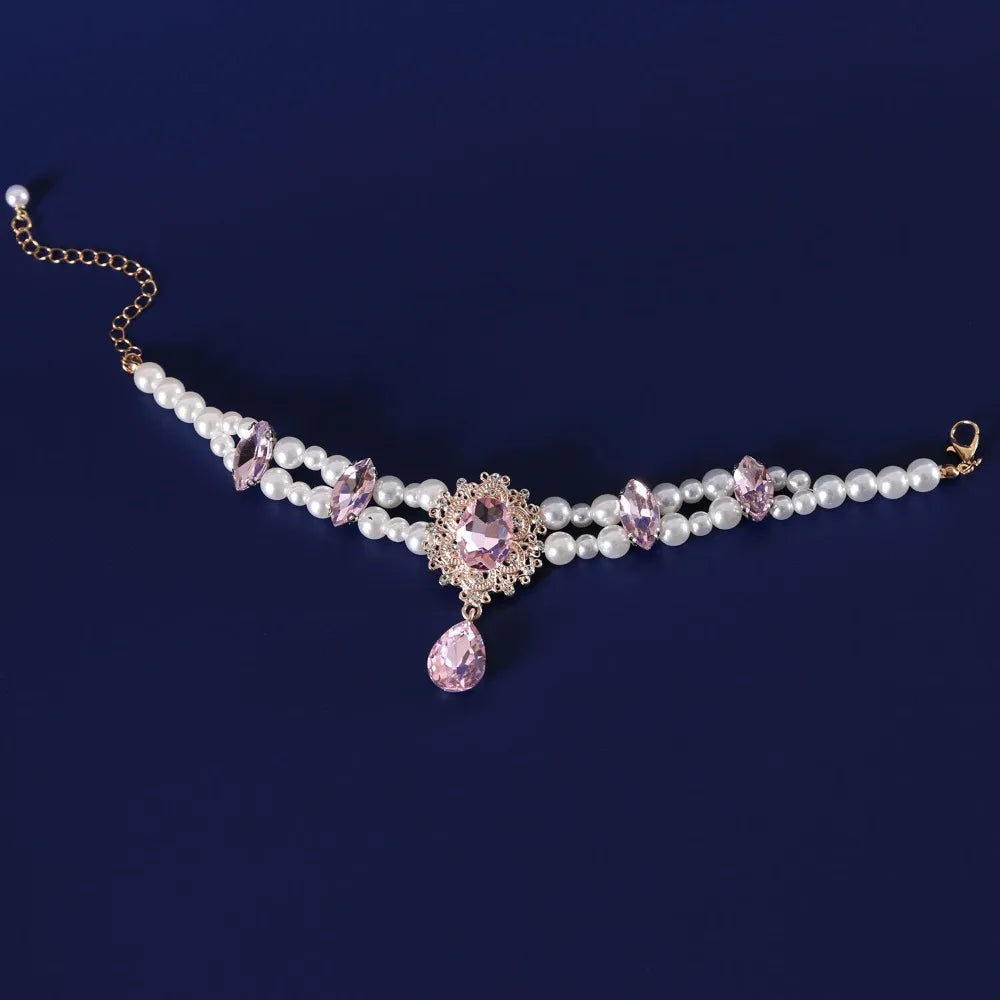 Double Layer Faux Pearl Pet Collar Necklace | Adjustable Luxury