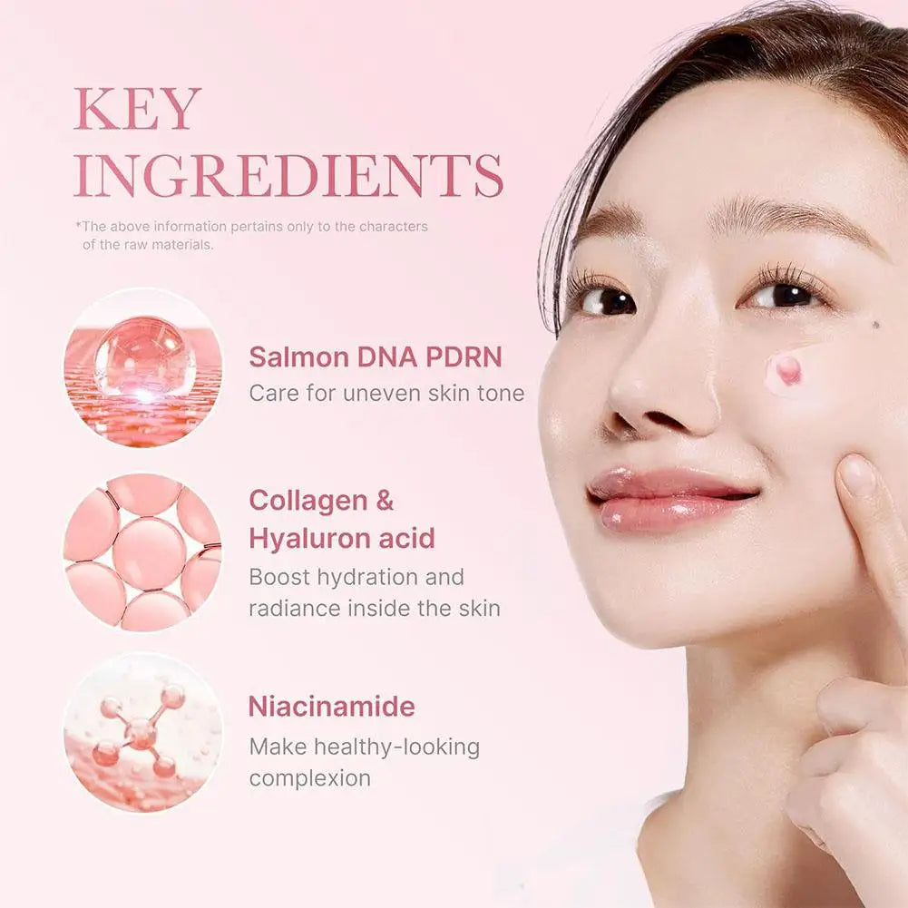 PDRN Collagen Capsule Cream with Niacinamide Rejuvenating Face Moisturizer Lightweight Plumping Cream Glow Skin Tone Skin Care Oasis Select